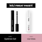 Beyazlık Bırakmayan Kaş Şekillendirici Jel - 8 ml & Miracle Lip Gloss - Renk Değiştiren Dudak Parlatıcısı - 6 ml